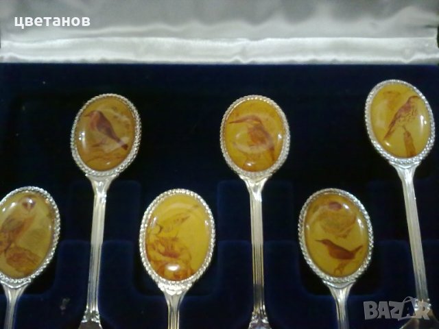  КОЛЕКЦИОНЕРСКИ ПОСРЕБРЕНИ АНГЛИЙСКИ ЛЪЖИЧКИ, снимка 3 - Антикварни и старинни предмети - 27176185