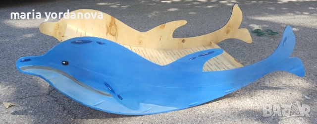 Ръчно правена бебешка люлка делфин, снимка 4 - Детски люлки - 52094593