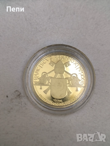 20 златни евро Ватикана"200-годишнина от смъртта на папа Пий VII, снимка 3 - Нумизматика и бонистика - 52718539