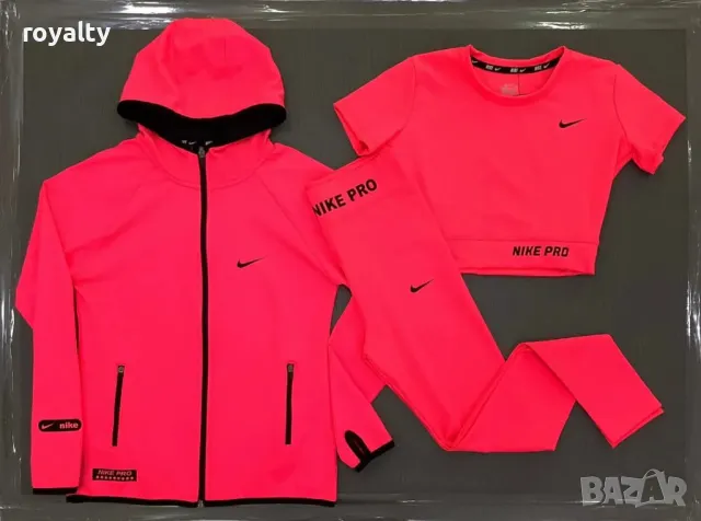 Nike дамски комплекти 3 части Различни цветове , снимка 4 - Комплекти - 49671887