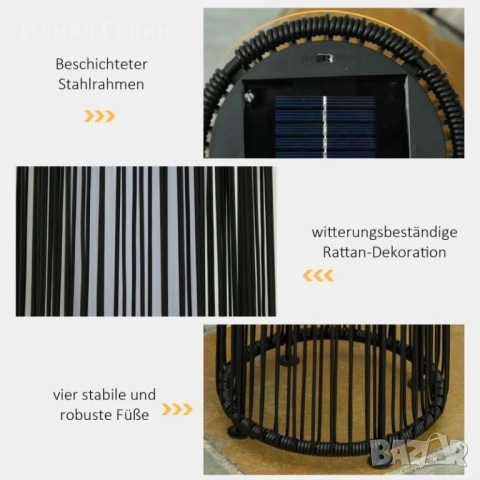 Градинска лампа, външна, снимка 9 - Градински мебели, декорация  - 52578685