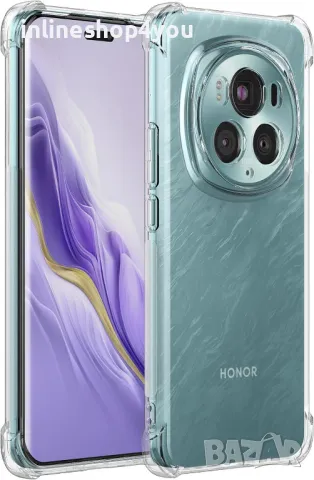 Прозрачен Силиконов Удароустойчив Кейс за Honor Magic6 Pro, снимка 4 - Калъфи, кейсове - 48138650