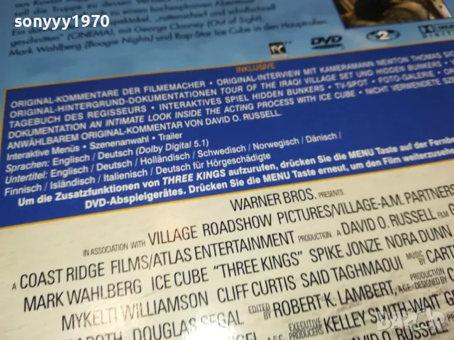 THREE KINGS-DVD ВНОС ГЕРМАНИЯ 1003251732, снимка 15 - DVD филми - 49437871
