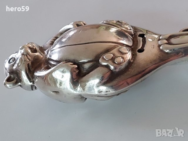 Сребърна детска играчка-сребро 925, снимка 9 - Дрънкалки и чесалки - 39616779