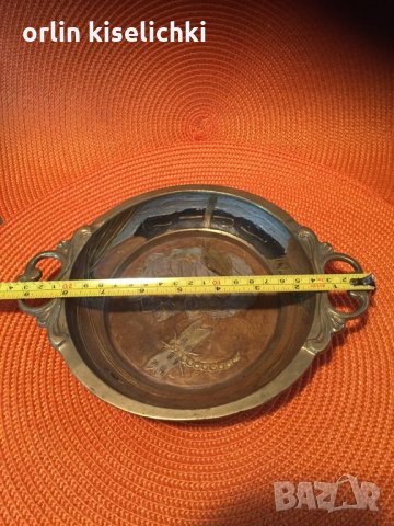 Месинг с гравюра, снимка 4 - Декорация за дома - 28204028