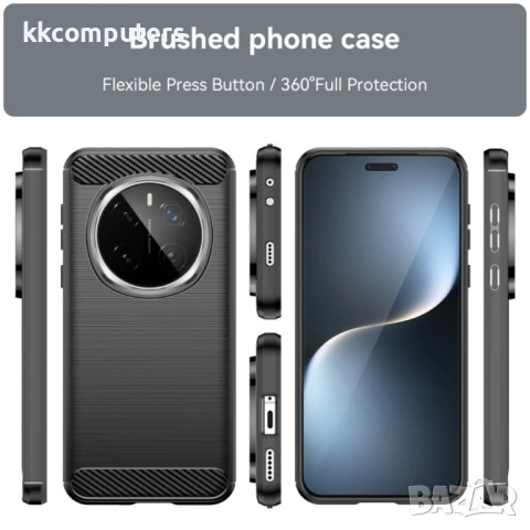 Honor Magic7 Pro 5G Удароустойчив Carbon Fiber Калъф и Протектор, снимка 4 - Калъфи, кейсове - 51366750