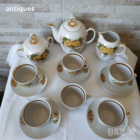 Сервиз за чай - 16 части - Полтавский фарфоровый завод - Сделано в СССР, снимка 8 - Сервизи - 39909174