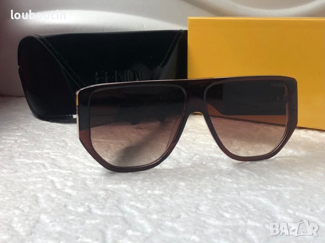 Fendi 2022 дамски слънчеви очила маска с лого, снимка 7 - Слънчеви и диоптрични очила - 37969365