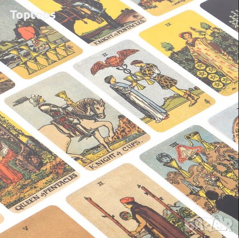 Таро карти 12смх7см с книжка: Smith-Waite Borderless Edition Tarot, снимка 9 - Карти за игра - 37421622