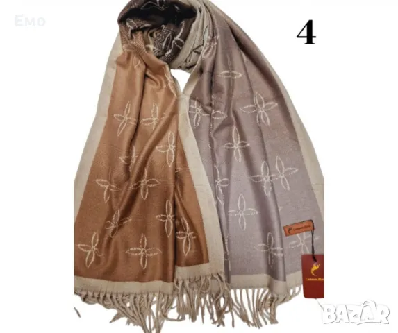 Елегантен дамски шал с изтънчен дизайн и стилни цветови комбинации, снимка 5 - Шалове - 48464111