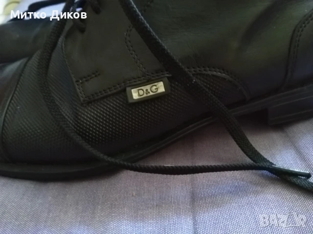 Мъжки маркови обувки като нови естествена кожа тел.бокс Долче Габанна стелка 280мм реален размер №43, снимка 4 - Официални обувки - 51080424