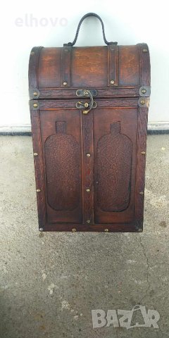 Дървена кутия за вино