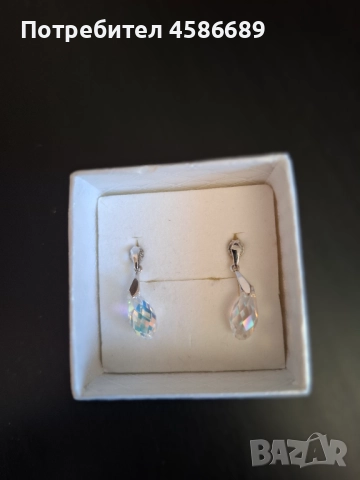 Обеци Swarowski, снимка 2 - Обеци - 51634205