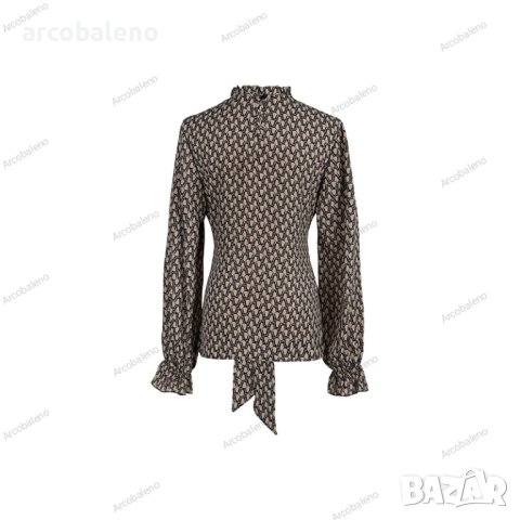 Дамска вталена есенно-зимна риза с дълъг ръкав и леопардов принт, снимка 8 - Ризи - 43518778