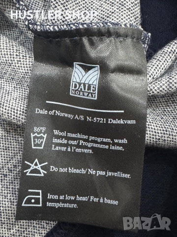 Мъжка блуза DALE OF NORWAY 100% мерино вълна, снимка 7 - Блузи - 52676741