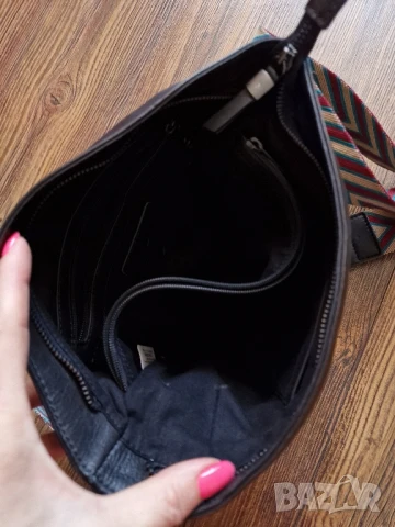 Страхотна дамска чанта MICMACBAGS естествена кожа, снимка 8 - Чанти - 50826092