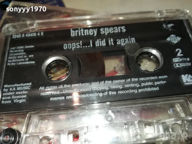 BRITNEY SPEARS-ORIGINAL TAPE 1802252224, снимка 11 - Аудио касети - 49185808