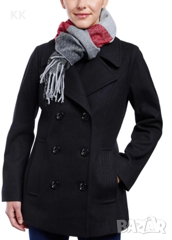 Елегантно Черно палто , снимка 2 - Палта, манта - 52128723