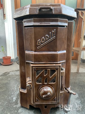 Старинна емайлирана чугунена печка в стил Ар Деко!, снимка 12 - Антикварни и старинни предмети - 13469070