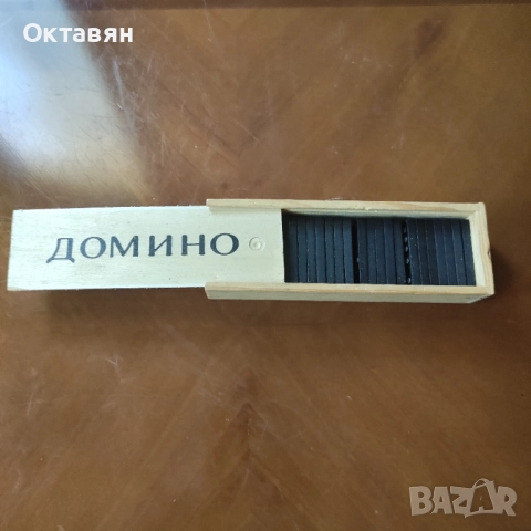 Дървена табакера,домино, снимка 3 - Домино - 52787509