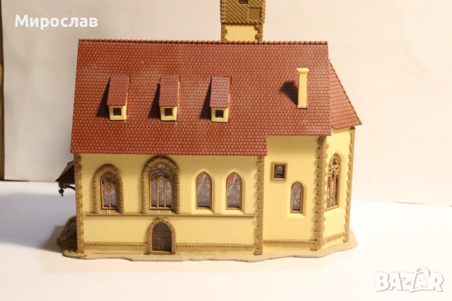 FALLER? KIBRI? N 1/160 СГРАДА ЦЪРКВА ВАГОН ВЛАК ЖП, снимка 4 - Колекции - 53367107