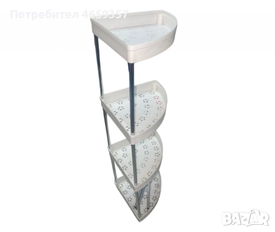 Ъглова въртяща се поставка Corner Storage Rack , снимка 5 - Аксесоари за кухня - 52584456