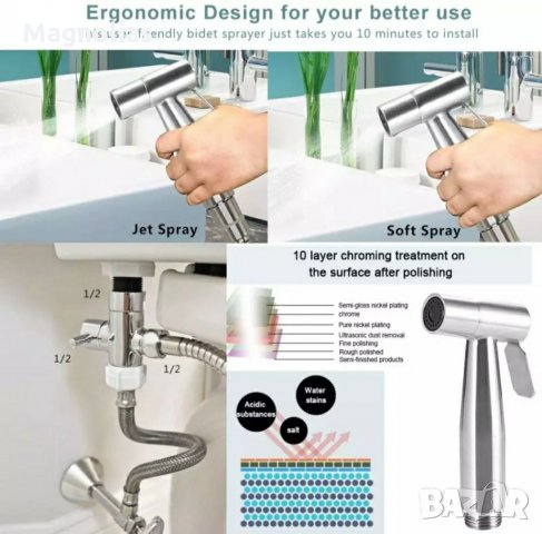 Интимен Душ Биде, снимка 9 - Душове - 35272386