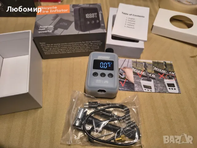 Помпачка за гуми 150PSI Безжични електрически велосипеди Помпи Велосипеди Помпачка за гуми

