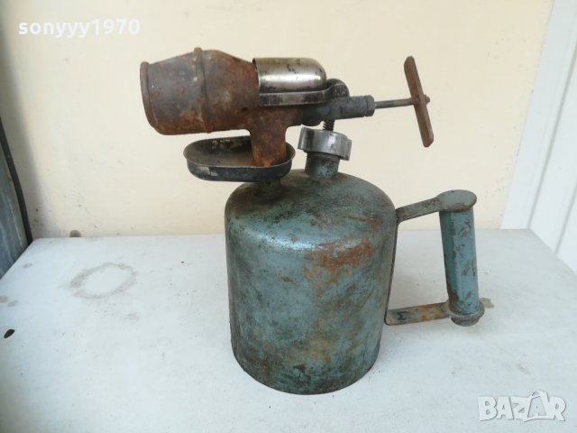 бензинова лампа-синя/сива 0204211634, снимка 2 - Колекции - 32399280