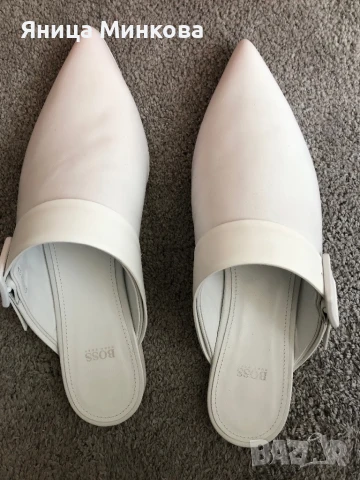 Дамски чехли Hugo Boss- нови, естествена кожа, снимка 5 - Чехли - 51235133