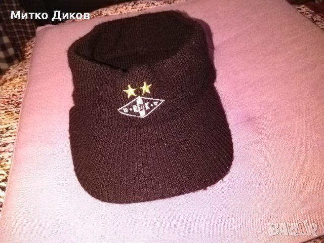 Розенборг Норвегия-зимна шапка с козирка-само наушници-вълна