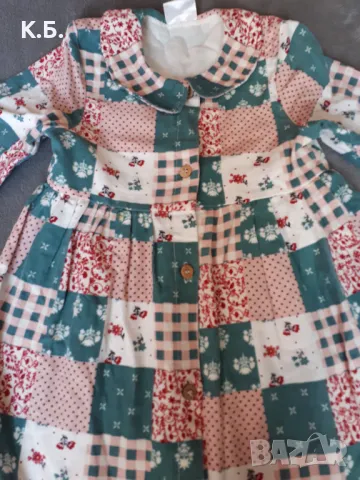 Рокличка🏵🌸💐 за 2/3 год. от финно кадифе, снимка 4 - Детски рокли и поли - 49869416