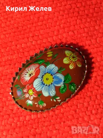 РИСУВАНА РЕТРО АРТ АПЛИКАЦИЯ БРОШКА ВИНТИДЖ 14492, снимка 8 - Други - 30568659