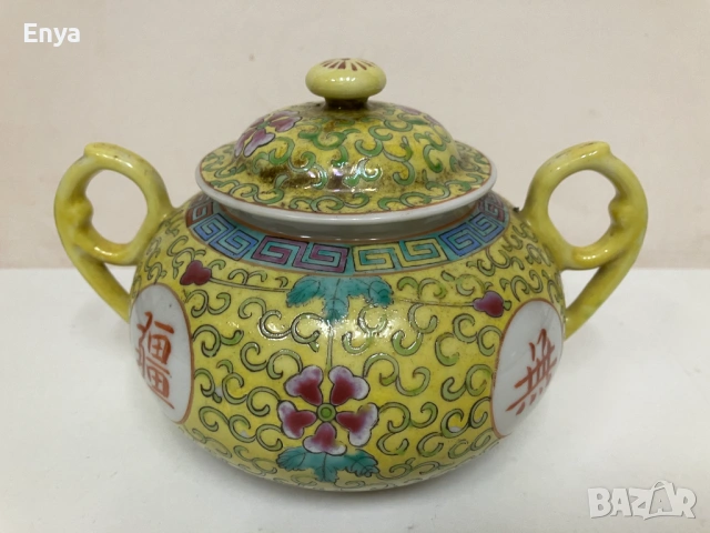 Сервиз за чай, порцеланов, китайски, оригинален - 17 части - НОВ!, снимка 6 - Антикварни и старинни предмети - 53476733