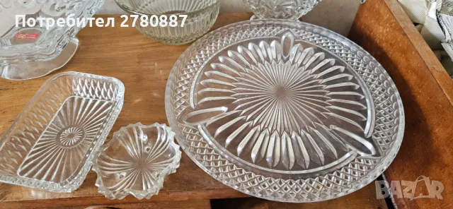 кристални стъклени купи,чинии, подноси фруктиери, бонбониери, снимка 3 - Други - 50107246
