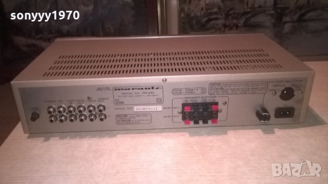 marantz pm440 made in japan-stereo amplifier-внос швеицария, снимка 11 - Ресийвъри, усилватели, смесителни пултове - 27102715