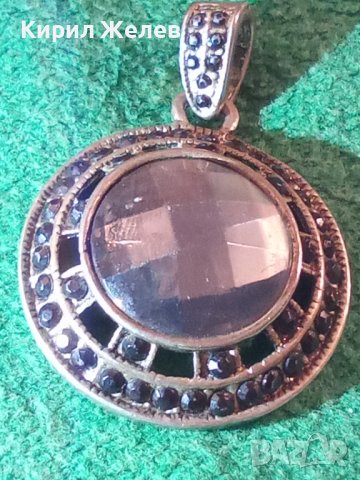 ВИНТИДЖ СКЪПОЦЕНЕН АРТ МЕДАЛЬОН 1557, снимка 2 - Колиета, медальони, синджири - 30568708