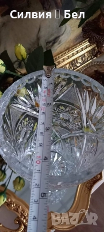 Кристална ваза🌱, снимка 8 - Вази - 51670839