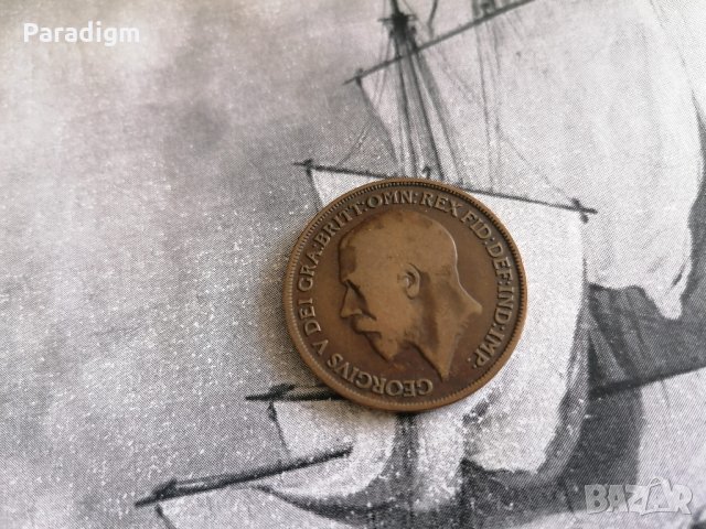 Монета - Великобритания - 1 пени | 1913г., снимка 2 - Нумизматика и бонистика - 33344342
