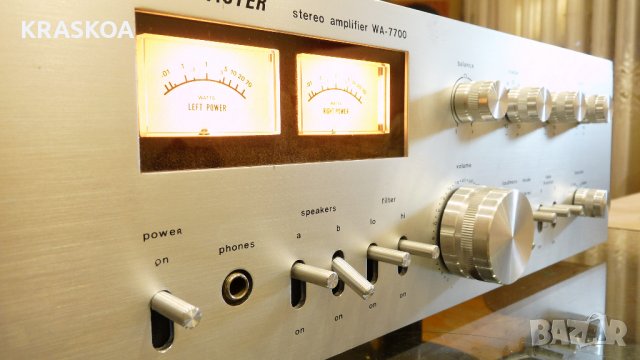 TELE-MASTER WA-7700, снимка 5 - Ресийвъри, усилватели, смесителни пултове - 27193705