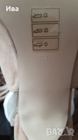 Дамски бежови сандали естествен велур RESERVED 38 номер , снимка 5 - Сандали - 36914495