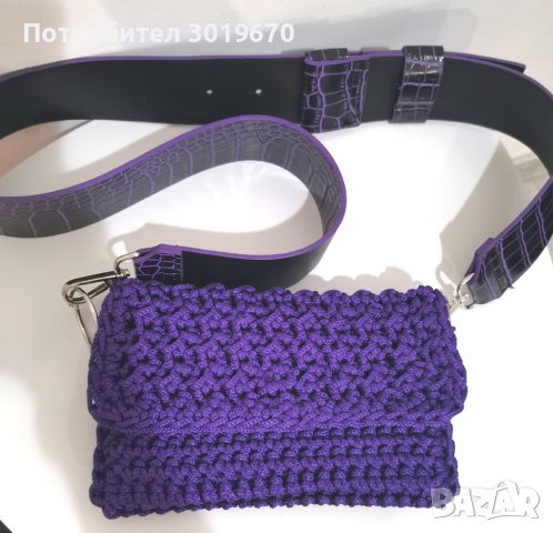Модерна плетена чанта, снимка 2 - Чанти - 43255396