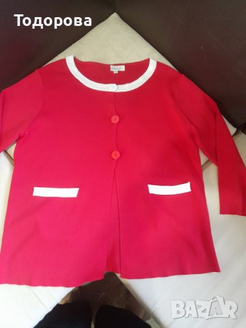 Червено и бяло №М-Л, снимка 3 - Жилетки - 36824958