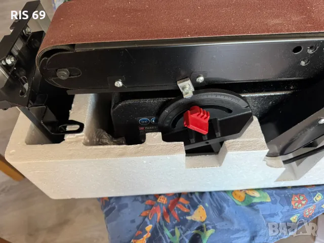 Продавам употребявана Лентова и Дискова Шлифовъчна Машина PARKSIDE PBTS 370 A1, снимка 5 - Други инструменти - 49032211