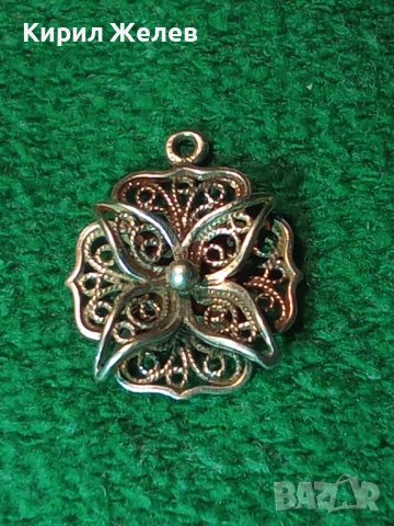 ВЕЛИКОЛЕПЕН ФЛОРАЛЕН ФИЛИГРАНЕН СРЕБЪРЕН РЕТРО МЕДАЛЬОН СРЕБРО 925 РЪЧНА МАЙСТОРСКА ИЗРАБОТКА 39972, снимка 2 - Антикварни и старинни предмети - 42466399