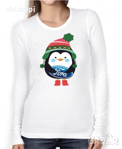 Дамска тениска FORD CHRISTMAS PENGUIN, снимка 5 - Тениски - 32838911