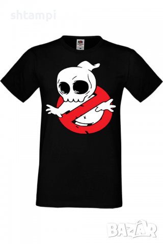 Мъжка тениска Halloween Ghost Busters,Halloween,Хелоуин,Празник,Забавление,Изненада,Обичаи,
