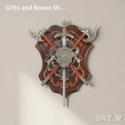 Декорация за стена томахавки с герб, снимка 1