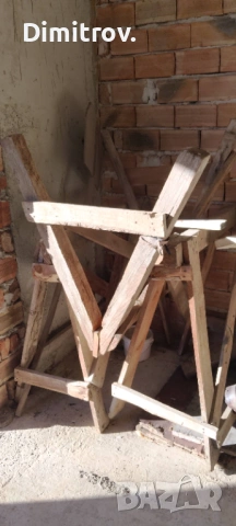 Дървени строителни магарета скеле работни стойки, снимка 2 - Други - 53114525