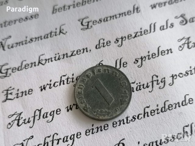 Райх монета - Германия - 1 пфениг | 1940г.; серия B, снимка 2 - Нумизматика и бонистика - 34675100